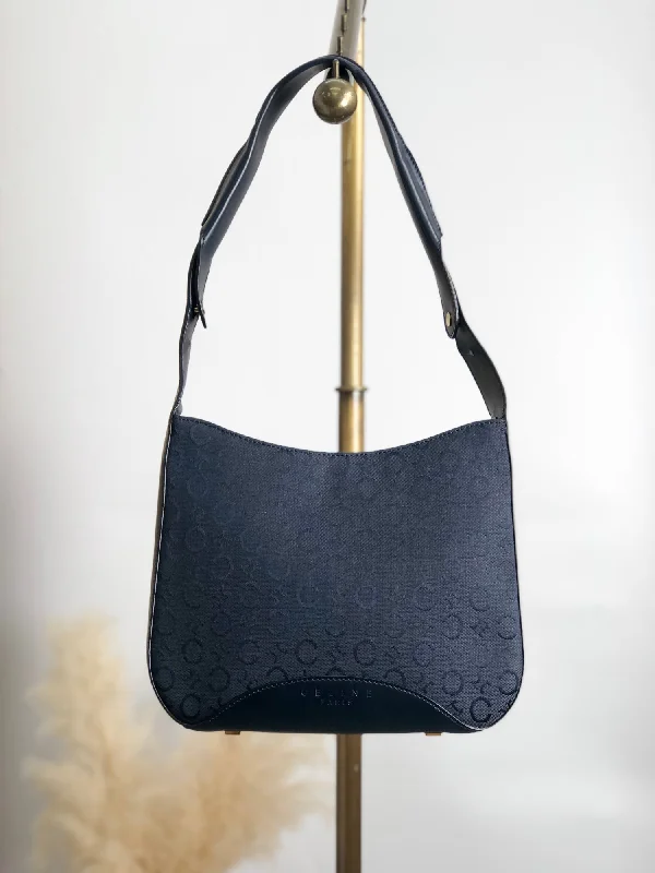 Trendy Pulse CELINE Shoulder bag Dark Navy Vintage gcrm87 Luxury Handbags At Budget-Friendly Rates