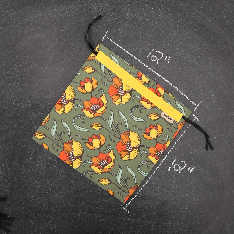 Valentine's Day Small Project Bag in Fire Flowers Your Perfect Bag At The Perfect Price Valentine's Day Small Project Bag in Fire Flowers Your Perfect Bag At The Perfect Price