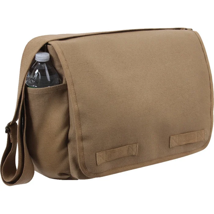 Chic Style Discounts Rothco Vintage Canvas Messenger Bag Heavy-Duty Cotton Canvas Crossbody Shoulder Bag, Coyote Brown Big Savings On Totes, Crossbody Bags, And More Chic Style Discounts Rothco Vintage Canvas Messenger Bag Heavy-Duty Cotton Canvas Crossbody Shoulder Bag, Coyote Brown Big Savings On Totes, Crossbody Bags, And More
