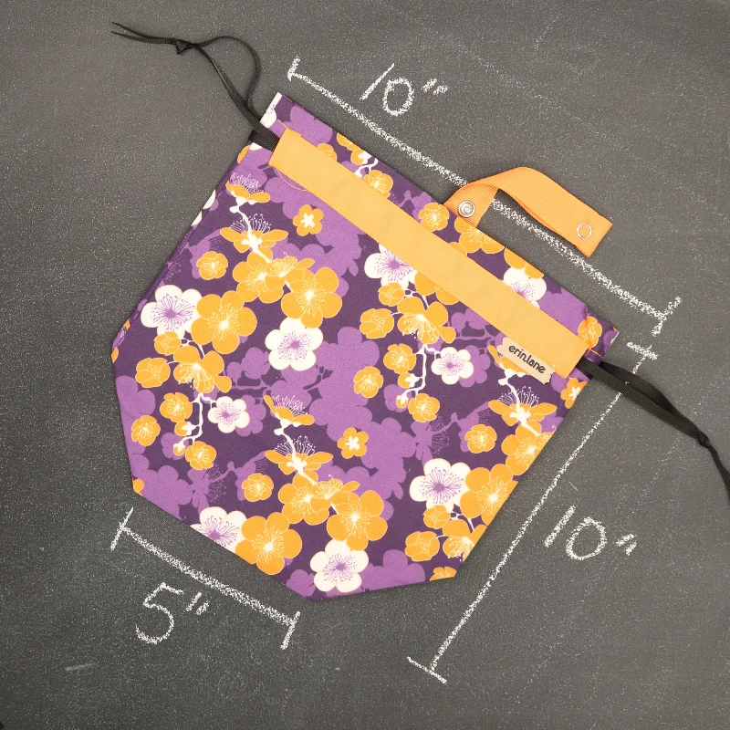 Seasonal Sale Sock Project Bag in Beautiful Mysteries Elegant Bags, Limited Stock