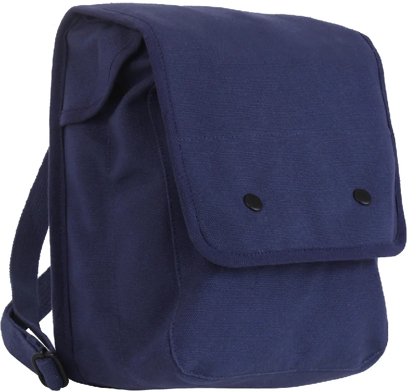High-Quality Bags Navy Blue - Canvas Map Case Shoulder Bag Trendy Backpacks With Big Discounts High-Quality Bags Navy Blue - Canvas Map Case Shoulder Bag Trendy Backpacks With Big Discounts
