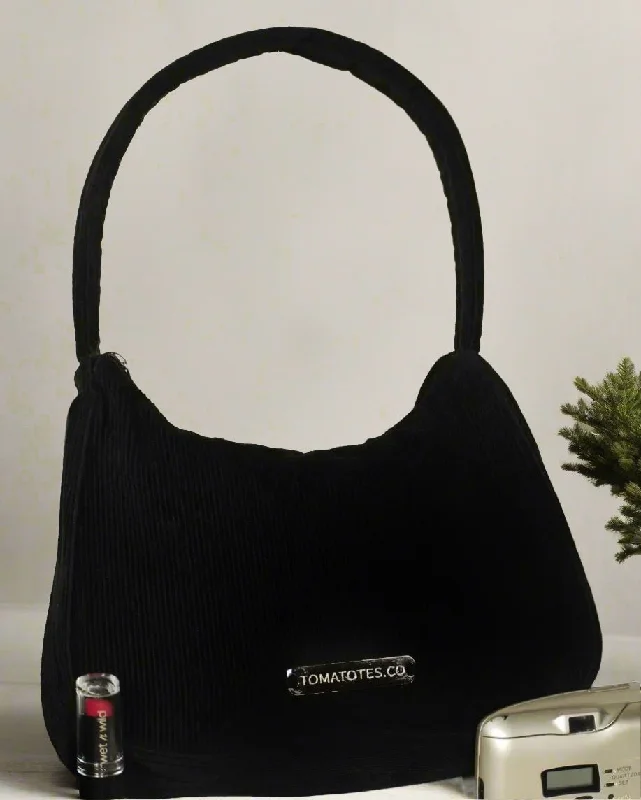 Sleek And Seasonal Sale Bags Black Corduroy Shoulder Bag The Perfect Bag Sale Is Here Sleek And Seasonal Sale Bags Black Corduroy Shoulder Bag The Perfect Bag Sale Is Here
