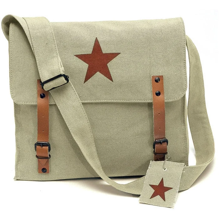 Elegant New Year Party Bags With Flash Sales Khaki Vintage Canvas Medic Red Star Military Shoulder Bag Chic Shoulder Bags At Promotional Rates Elegant New Year Party Bags With Flash Sales Khaki Vintage Canvas Medic Red Star Military Shoulder Bag Chic Shoulder Bags At Promotional Rates