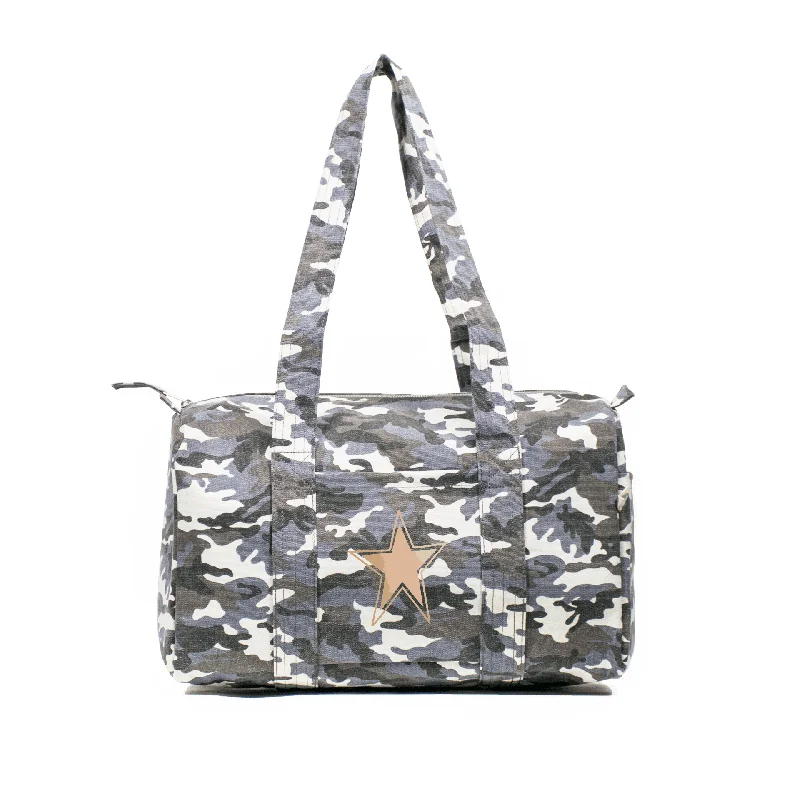 Romantic Valentine's Day Bags With Promotions Small Duffel: Grey Camouflage Designer-Inspired Bags, Best Prices Romantic Valentine's Day Bags With Promotions Small Duffel: Grey Camouflage Designer-Inspired Bags, Best Prices
