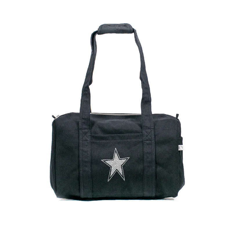 Retro Style Promotions Small Duffel: Black Statement Bags With Exclusive Savings