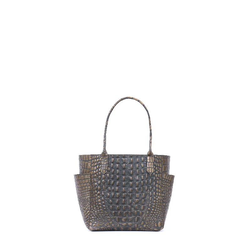 Limited Time Offer SMALL POCKET TOTE MOSSY BRONZE EMBOSSED CROC Handbag Deals For Every Occasion Limited Time Offer SMALL POCKET TOTE MOSSY BRONZE EMBOSSED CROC Handbag Deals For Every Occasion