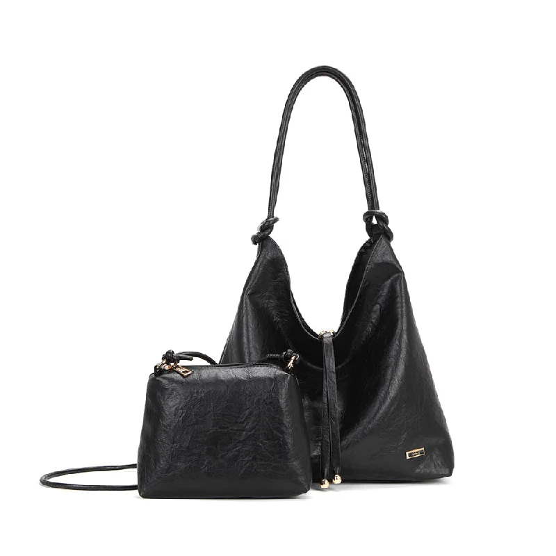 Black Friday And Cyber Monday Bag Deals En-ji Monsa Shoulderbag - Black Stylish And Durable Handbags At Great Value Black Friday And Cyber Monday Bag Deals En-ji Monsa Shoulderbag - Black Stylish And Durable Handbags At Great Value