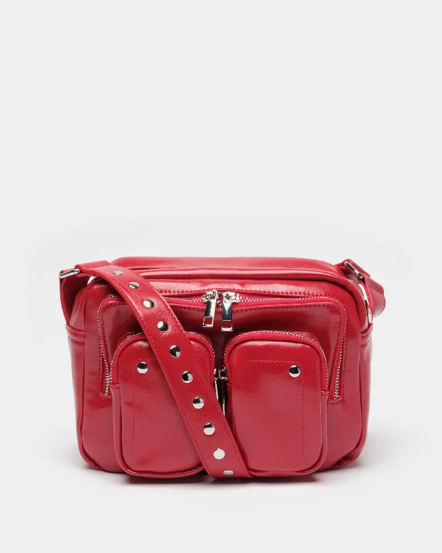 Durable Fashion Picks Ellie Wrinkle Bright Red Handbag Deals You'll Love