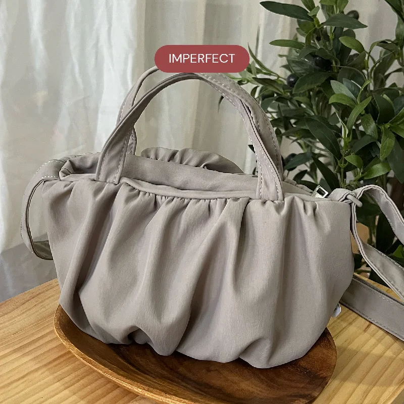 Valentine's Special *IMPERFECT* Mini Muffin Tote (Grey) Statement Bags At Unbelievable Discounts – Shop Today Valentine's Special *IMPERFECT* Mini Muffin Tote (Grey) Statement Bags At Unbelievable Discounts – Shop Today