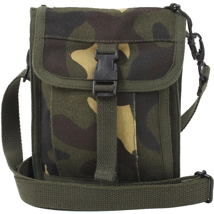 Vintage-Inspired Style Offers Woodland Camouflage - Tactical Canvas Travel Portfolio Shoulder Bag Exclusive Bag Deals – Perfect For Any Occasion