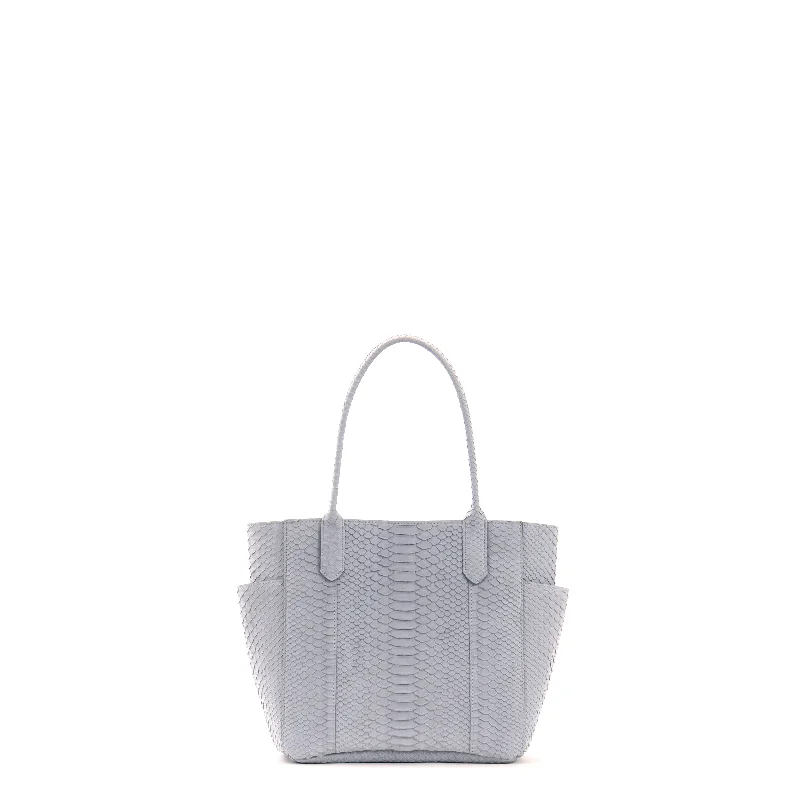 Insane Discount Onslaught SMALL POCKET TOTE POWDER BLUE SUEDED PYTHON Stylish Handbags With Exclusive Online Discounts Insane Discount Onslaught SMALL POCKET TOTE POWDER BLUE SUEDED PYTHON Stylish Handbags With Exclusive Online Discounts