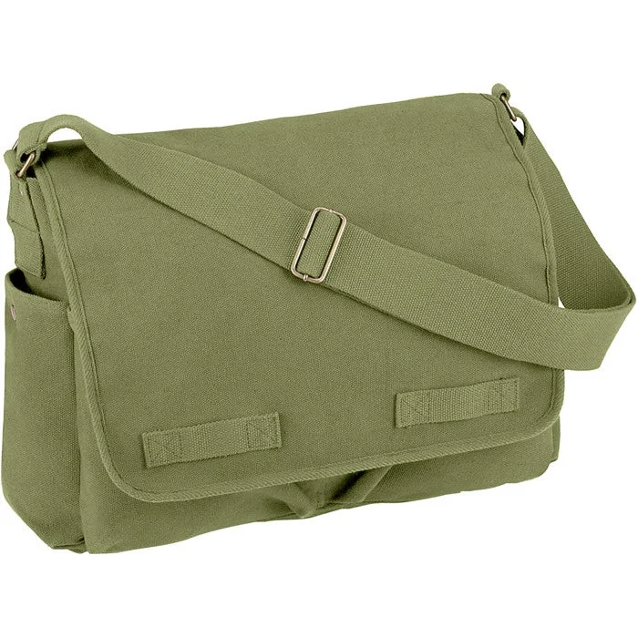 Luxury Fashion Discounts Rothco Vintage Canvas Messenger Bag Heavy-Duty Cotton Canvas Crossbody Shoulder Bag, Olive Drab Trendy And Classic Bags Now At Unbeatable Discounts Luxury Fashion Discounts Rothco Vintage Canvas Messenger Bag Heavy-Duty Cotton Canvas Crossbody Shoulder Bag, Olive Drab Trendy And Classic Bags Now At Unbeatable Discounts