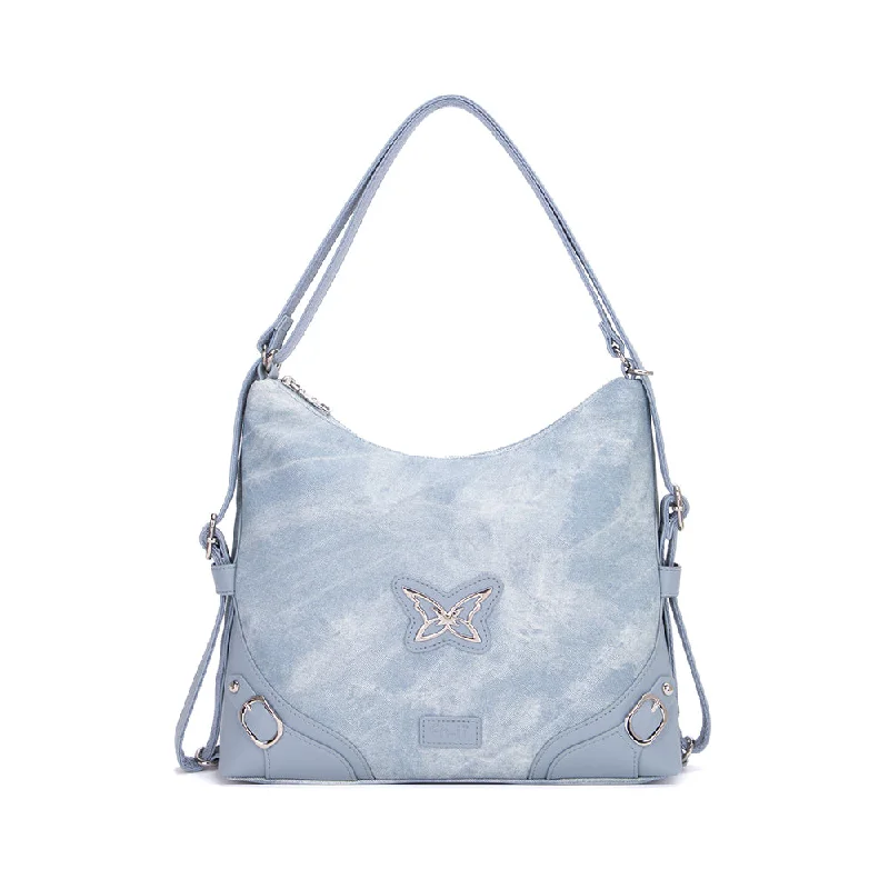 Retro Style Promotions En-ji Yolha Shoulderbag - Denim Elegant Bags, Limited Stock