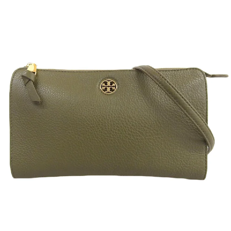 Exclusive Sale Tory Burch Logo Leather Shoulder Bag 49123 Khaki Elegant Purses At Clearance Prices Exclusive Sale Tory Burch Logo Leather Shoulder Bag 49123 Khaki Elegant Purses At Clearance Prices
