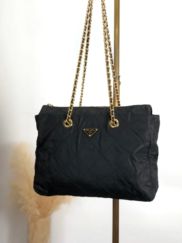 Seasonal Sale PRADA Triangle Logo Chain Shoulder bag Black Vintage dp2pec Stylish And Durable Handbags At Great Value Seasonal Sale PRADA Triangle Logo Chain Shoulder bag Black Vintage dp2pec Stylish And Durable Handbags At Great Value