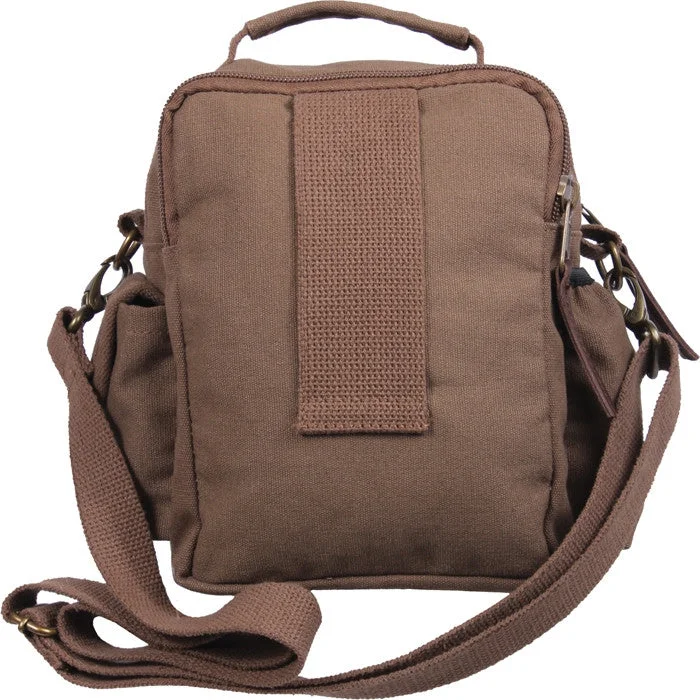 Step Ahead, Lead The Trend Brown - Canvas & Leather Travel Shoulder Bag Seasonal Sale On Trendy Handbags Step Ahead, Lead The Trend Brown - Canvas & Leather Travel Shoulder Bag Seasonal Sale On Trendy Handbags