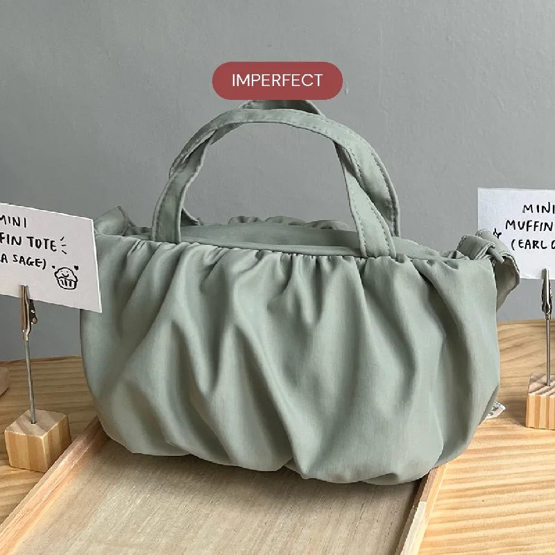 Weekend Exclusive *IMPERFECT* Mini Muffin Tote (Sage) Don't Miss Out – Shop Fashionable Bags At Special Rates Weekend Exclusive *IMPERFECT* Mini Muffin Tote (Sage) Don't Miss Out – Shop Fashionable Bags At Special Rates