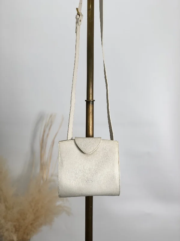 Functional Bags For Busy Moms And Dads LOEWE Logo Embossed Shoulder bag Ivory Vintage sj6yij Exclusive Discounts On Stylish Handbags Functional Bags For Busy Moms And Dads LOEWE Logo Embossed Shoulder bag Ivory Vintage sj6yij Exclusive Discounts On Stylish Handbags