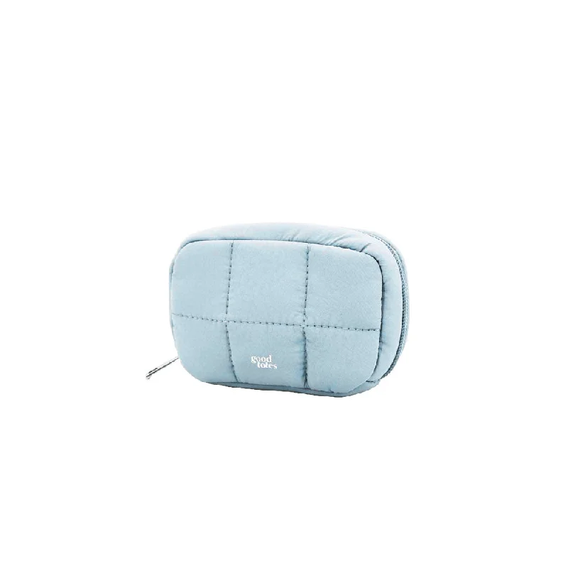 Elegant Style Small Bread Puffer Pouch (Blueberry) Trendy Bags, Huge Savings