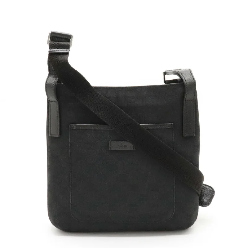 Luxury Bags On Sale Gucci GG Canvas Leather Shoulder Bag Black Premium Quality Bags, Budget Prices Luxury Bags On Sale Gucci GG Canvas Leather Shoulder Bag Black Premium Quality Bags, Budget Prices