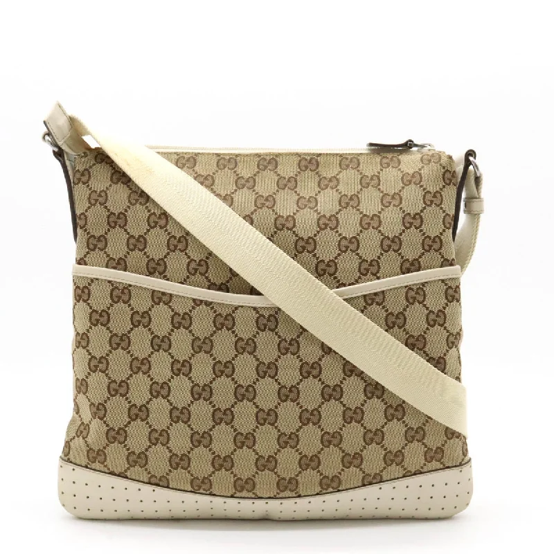 Seasonal Sale Gucci GG Canvas Leather Shoulder Bag 145857 Sleek Bags, Perfect Prices Seasonal Sale Gucci GG Canvas Leather Shoulder Bag 145857 Sleek Bags, Perfect Prices