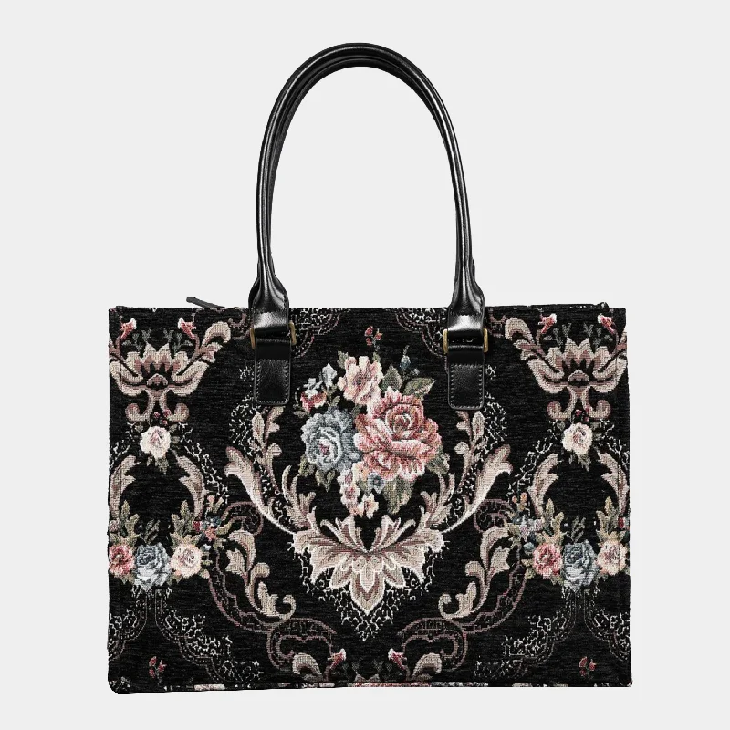New Styles Just In Floral Black Laptop Work Tote Must-Have Bags With Big Savings