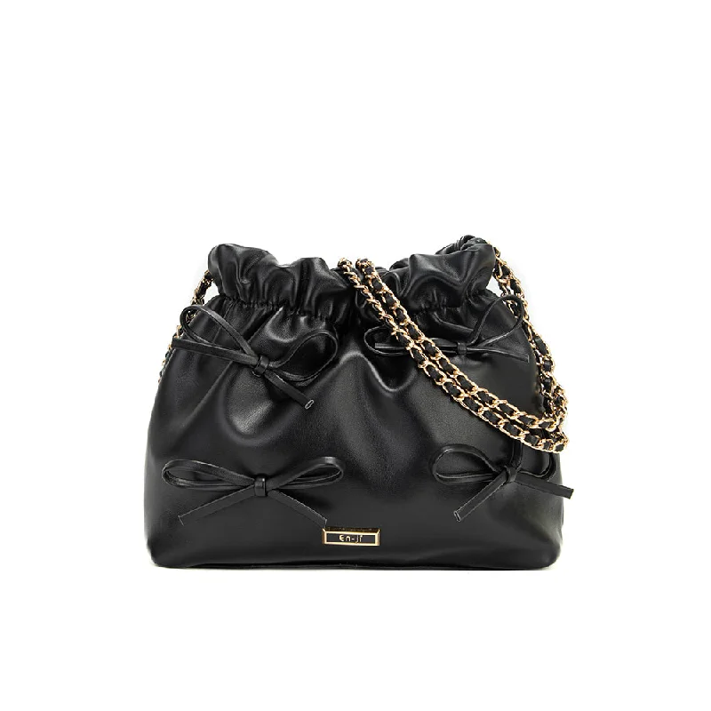 Playful Fashion Offers En-ji Bowi Shoulderbag - Black Statement Bags, Shop Today