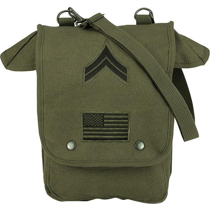 Luxury Bags On Sale Olive Drab - Military Map Case Shoulder Bag with Military Patches Statement Handbags At Unbeatable Discounts Luxury Bags On Sale Olive Drab - Military Map Case Shoulder Bag with Military Patches Statement Handbags At Unbeatable Discounts