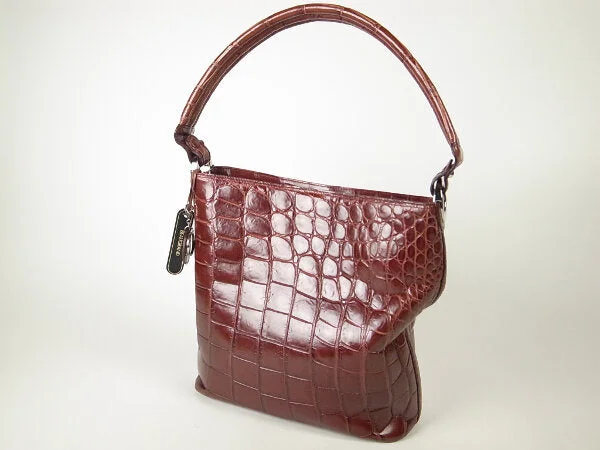 Stylish Bags With Discounts Used Crocodile Leather Shoulder Bag Unmissable Deals On Everyday Handbags