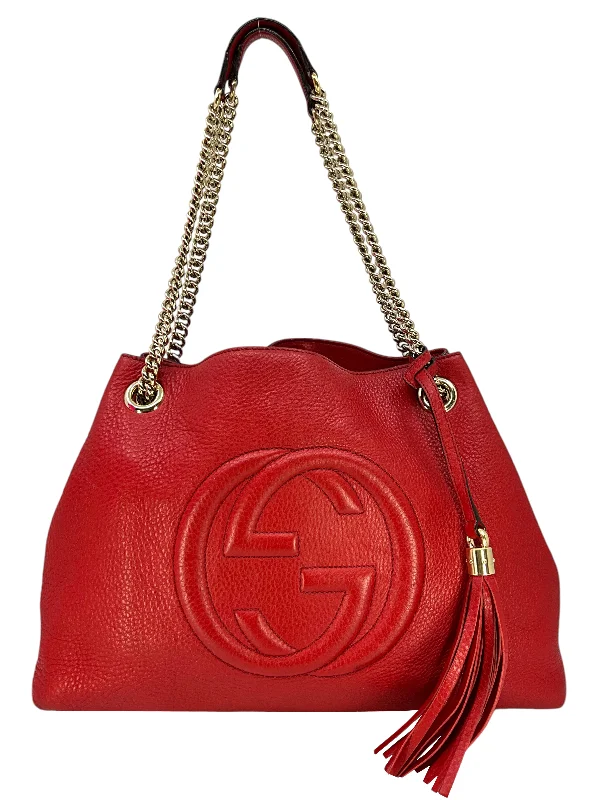 Office Professionals GUCCI Pebbled Calfskin Medium Soho Chain Shoulder Bag Everyday Elegance At Special Prices Office Professionals GUCCI Pebbled Calfskin Medium Soho Chain Shoulder Bag Everyday Elegance At Special Prices