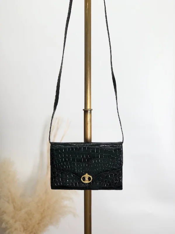 Discounted Designer Bags For Clearance Sale CELINE Triomphe Shoulder bag Black Vintage pedgvn Timeless Handbags, Flash Sale Discounted Designer Bags For Clearance Sale CELINE Triomphe Shoulder bag Black Vintage pedgvn Timeless Handbags, Flash Sale