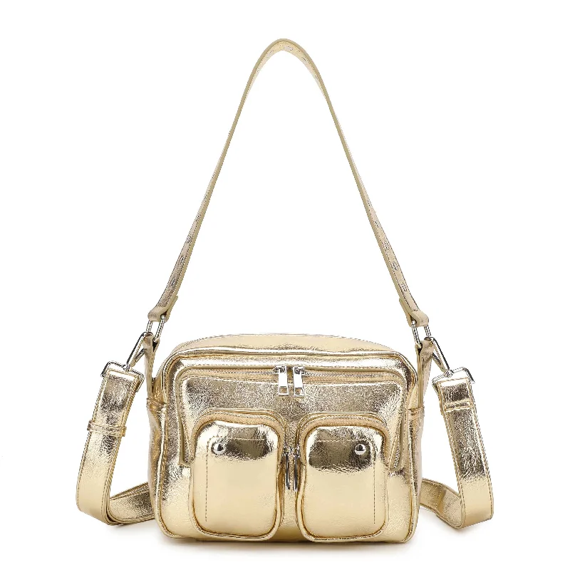 Sleek Style Discounts Ellie Recycled Cool Light Gold Carry Elegance For Less