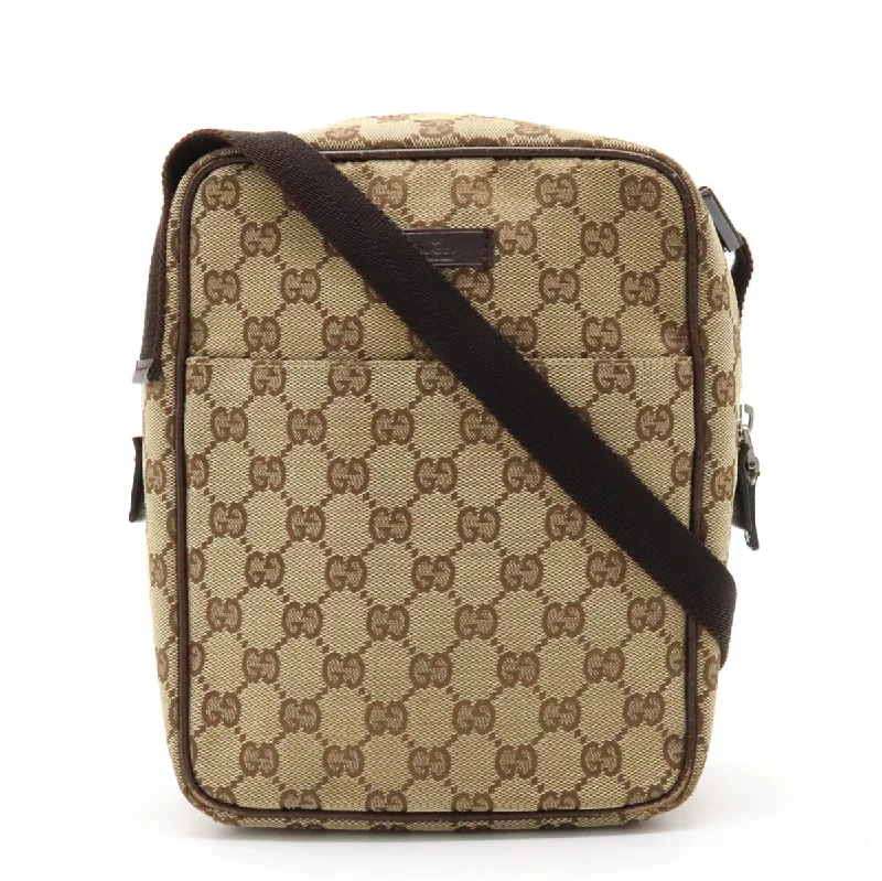 Contemporary Chic Promotions Gucci GG Canvas Leather Shoulder Bag 122759 Trendy Bags, Huge Savings