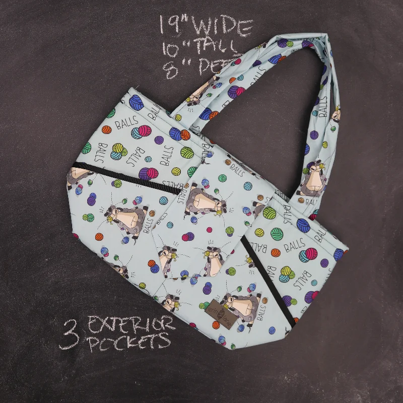 Explore What's New Ewesful Tote Bag in Larry "Balls Classic Totes, Exclusive Deals