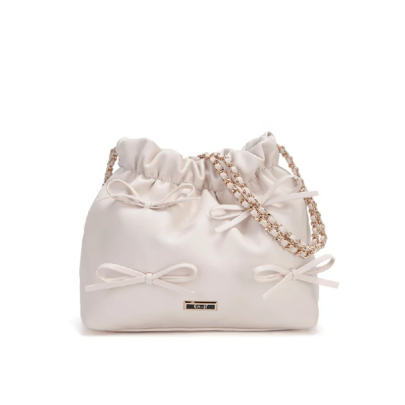 Casual Yet Chic Sales En-ji Bowi Shoulderbag - Ivory Shoulder Bags, Best Deals Today Casual Yet Chic Sales En-ji Bowi Shoulderbag - Ivory Shoulder Bags, Best Deals Today