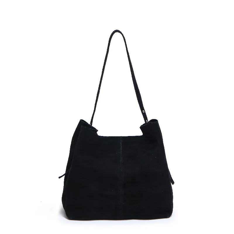 Stylish Statements Chiara new suede black Flash Sale On Handbags