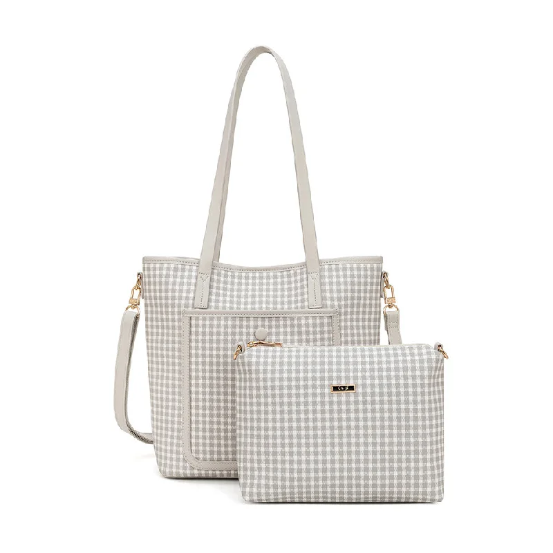 Ends Soon En-ji Yujun Totebag - Lightgrey Trendy & Timeless Bags, Now On Sale