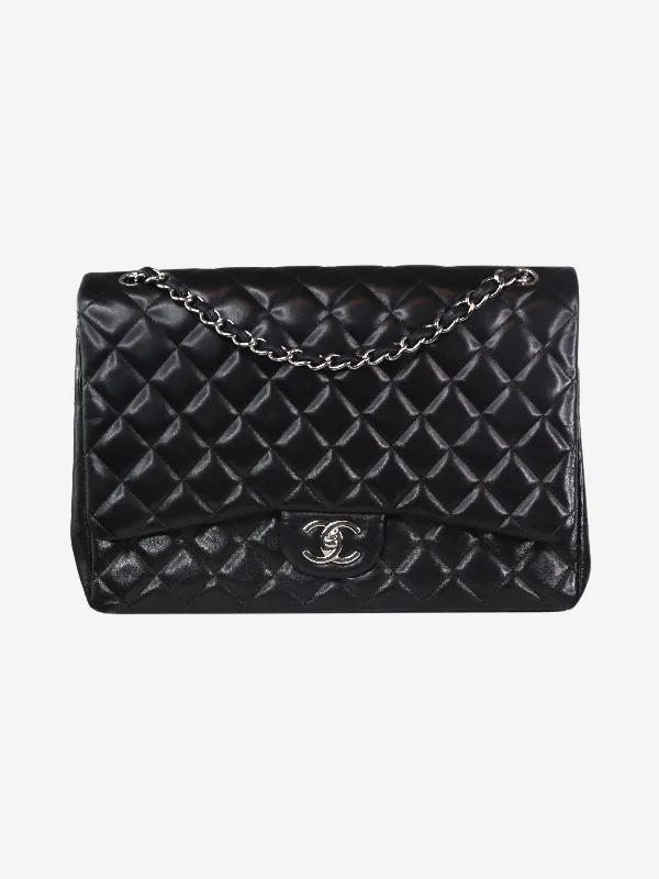 Hot Styles Black maxi lambskin 2010 Classic Double Flap Statement Bags, Shop Today Hot Styles Black maxi lambskin 2010 Classic Double Flap Statement Bags, Shop Today