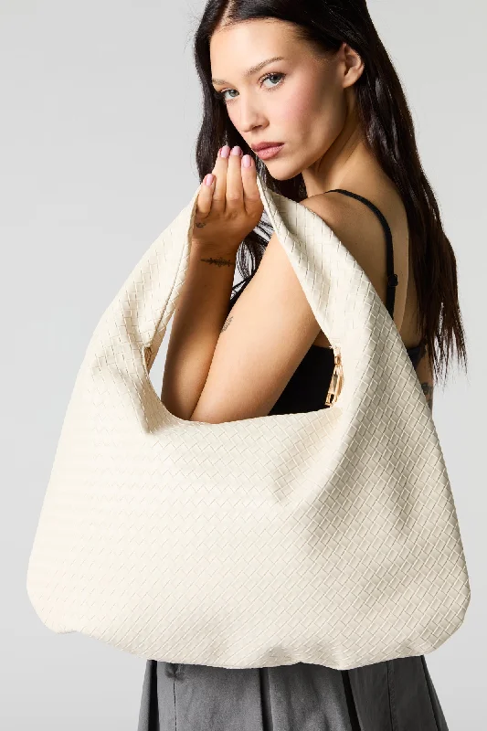 Faux Leather Large Hobo Shoulder Bag Elevate Your Style With Our Handbag Sale