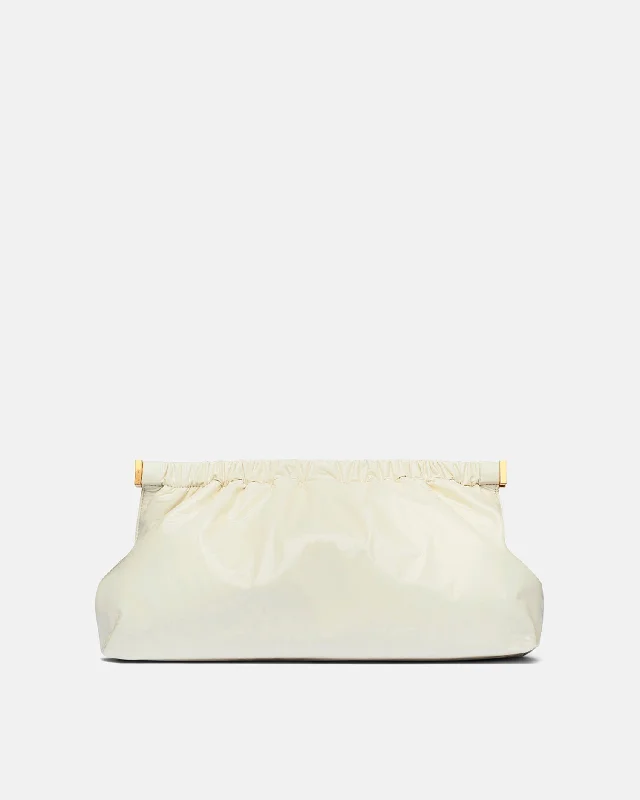 The Bar Clutch - Patent Alt-Leather Clutch - Creme The Ultimate Handbag Sale – Elegant Styles At Lower Prices