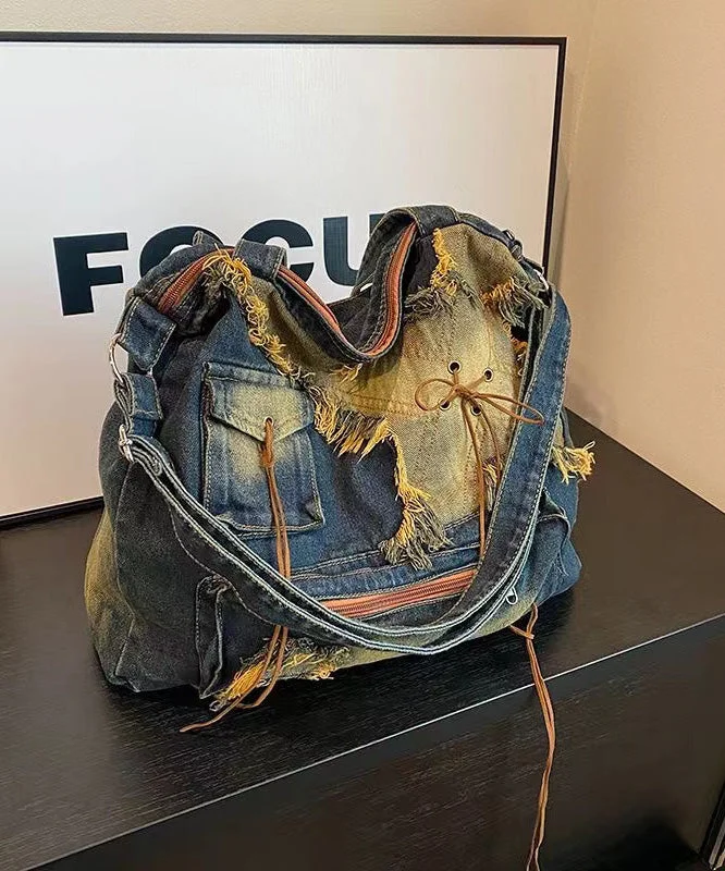 2024 New Casual Denim Large Capacity Shoulder Bag Chic Bags, Shop Now