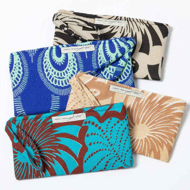Ugandan Organic Waxcloth Wristlet Upgrade Your Look With Fashionable Bags