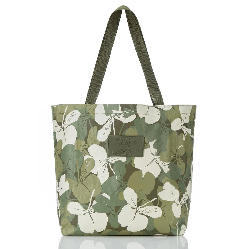 Aloha Collection Ginger Camo RVS Tote Bag-Scope/Olive Designer Bags At Low Prices