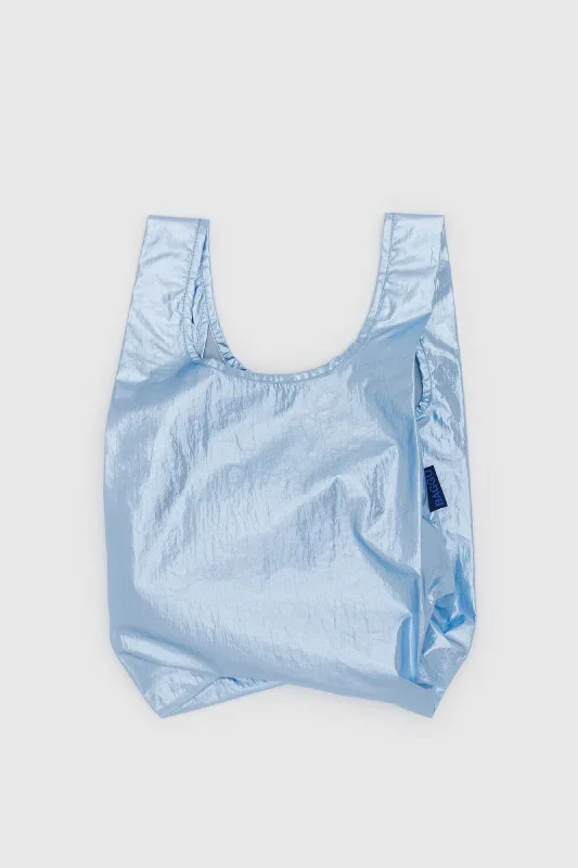 Baby Baggu Tote (Metallic Light Blue) Premium Bags At Special Prices