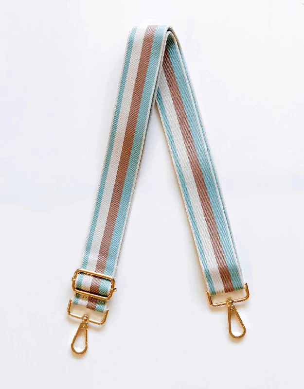 Bag Strap Stripe - Blue/Tan/Cream Don't Miss Out – Shop Fashionable Bags At Special Rates Bag Strap Stripe - Blue/Tan/Cream Don't Miss Out – Shop Fashionable Bags At Special Rates