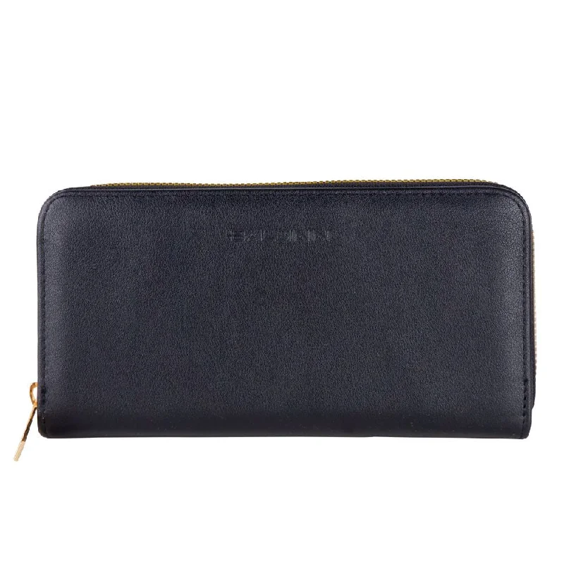 Baldinini Trend Chic Black Leather Zip Wallet Elegant Bags With Limited Stock Available Baldinini Trend Chic Black Leather Zip Wallet Elegant Bags With Limited Stock Available