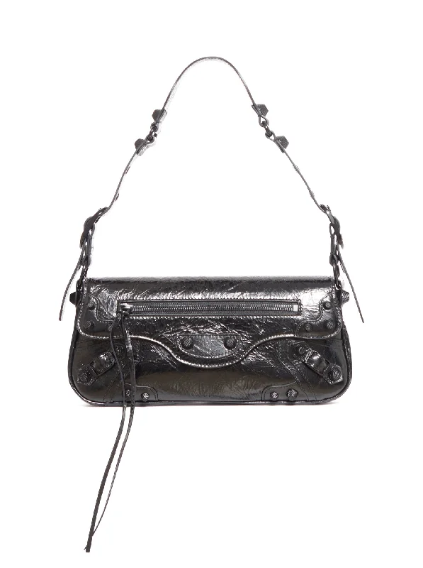 Le Cagole Sling small shoulder bag in black leather Everyday Bags At Wallet-Friendly Prices