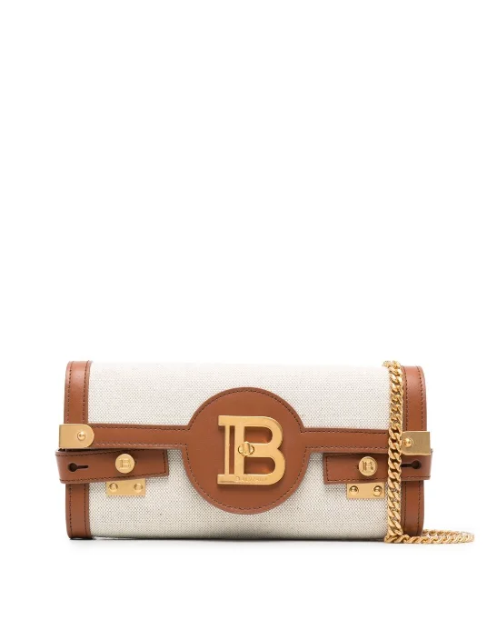 Balmain B-Buzz 23 canvas clutch bag Sleek And Stylish Handbags At Lower Prices
