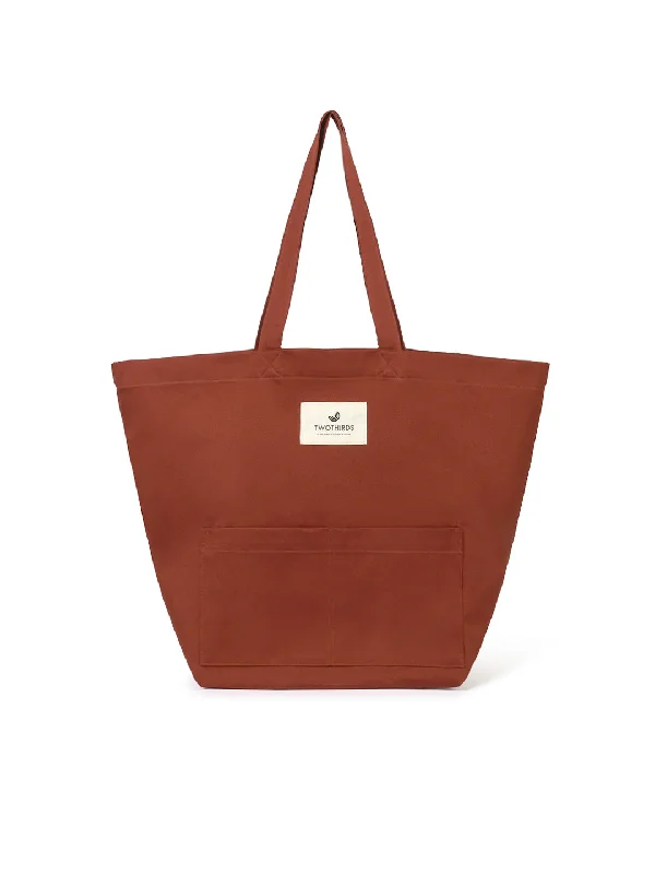 Basic Tote Bag - Brick Designer Bags At Lower Prices