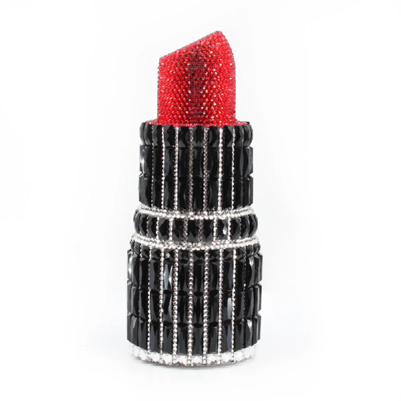 Black Red SW Lipstick Clutch High-End Handbags At Affordable Prices